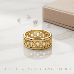 Premium Gold-Plated Adjustable Ring